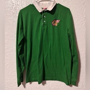 Odd Future Logo Green Long sleeve Polo Shirt
Size Medium